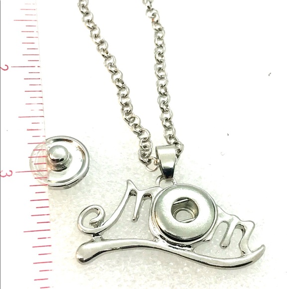 Necklace Mom handmade 12mm snap SN12 display - Picture 3 of 3
